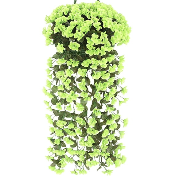 WZXPWT Artificial Chlorophytum Bouquet, Large Simulation Violet Wall Hanging Artificial Maple for Indoor & Outdoor Garden Decoration, Fence Screen Hedge with Sun Protection