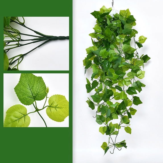 WZXPWT Artificial Green Wall Hanging, Indoor Decoration Plastic Plant, False Greenery Wall Decor, Fake Green Wall Hanging