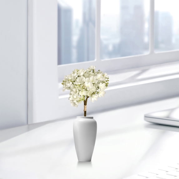 WZXPWT Artificial Jasmine Fake Silk Artificial Floral Arrangement Realistic 4 Stems for Wedding Home Decor (Indoor/Outdoor)