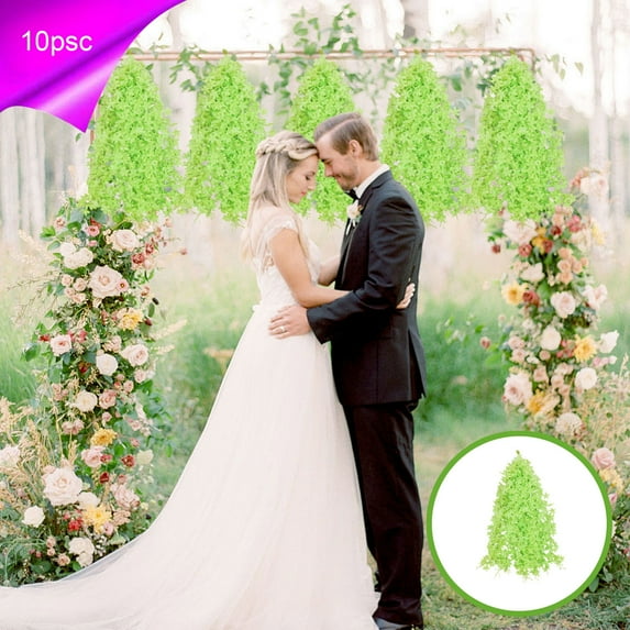 WZXPWT Artificial Lilacs, Plastic Maple Leaves, Realistic Ceiling Vines Strings, Wedding Decorative Flowers for Home Office Arch Decor