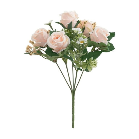 WZXPWT Artificial Roses, Imitation Silk Wedding Bouquet, Fake Floral Decoration for Home and Events
