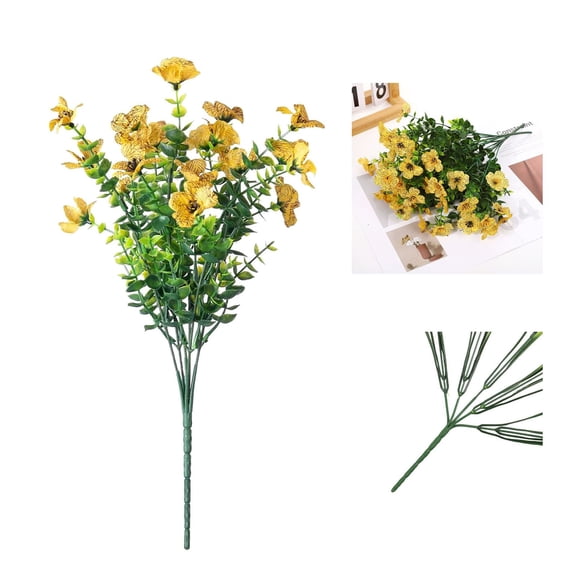 WZXPWT Artificial Water Grass, Violet Finished Simulated Flower, Spring Plastic Grass Decoration