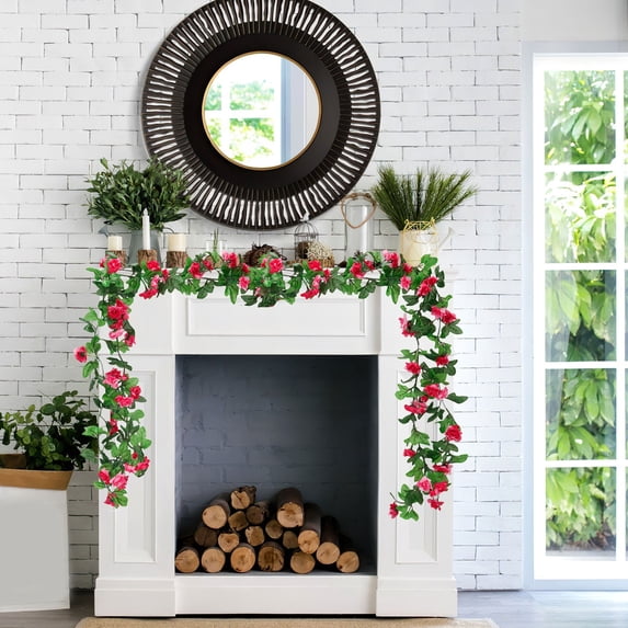 WZXPWT Artificial Wisteria Flowers, Decorative Fake Vines for Ceiling Decor, Faux Floral Vines for Wedding and Party, Colorful Plastic Flower Garland for Home Decoration