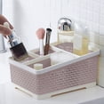 thumbnail image 1 of WZXPWT Bathroom Caddy Organizer, Multi-Function Storage Basket for Cottons & Makeup Brushes, Desktop Organizer Box for Stationery and Cosmetics, Stylish Bathroom Storage Solution, 1 of 6