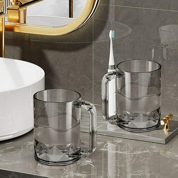 WZXPWT Bathroom Tumbler, Toothbrush Holder Cups, Reusable Drinking Mugs, Plastic Mouthwash Cup