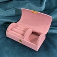 thumbnail image 1 of WZXPWT Bead Velvet Travel Jewelry Box, Portable Arched Jewelry Storage Case, Fashion Jewelry Packaging Box, 1 of 6