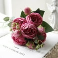 thumbnail image 1 of WZXPWT Beautiful Artificial Silk Fake Peonies, Wedding Valentines Bouquet, Bridal Home Decor (Vase Not Included), 1 of 6
