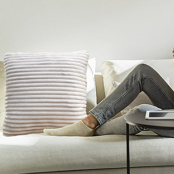 WZXPWT Breathable Flannel Pillow Cover, 21"x21" Wicking Drawstring Cushion Cover - Machine-Washable Soft Bedding with Anti-Pilling Finish(Gray)