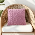 thumbnail image 1 of WZXPWT Breathable Polyester Pillow Cover, 16"x16" Decorative Cushion Case - Modern Home Decor Pillow Protector for Sofa/Bed/Outdoor Use with Zipper & Machine-Washable Design(Purple), 1 of 8