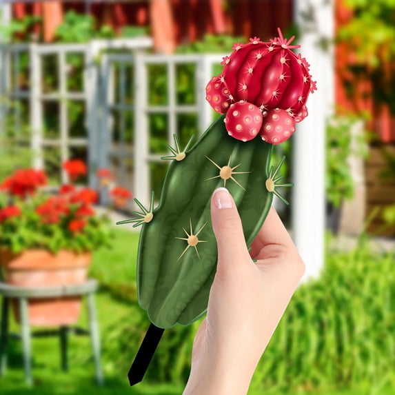 WZXPWT Cactus Green Plant Courtyard Plugin, Lifelike Outdoor Garden Decoration, Waterproof and Sun-Protective Plastic Model for Yards, Balconies, and Gardens