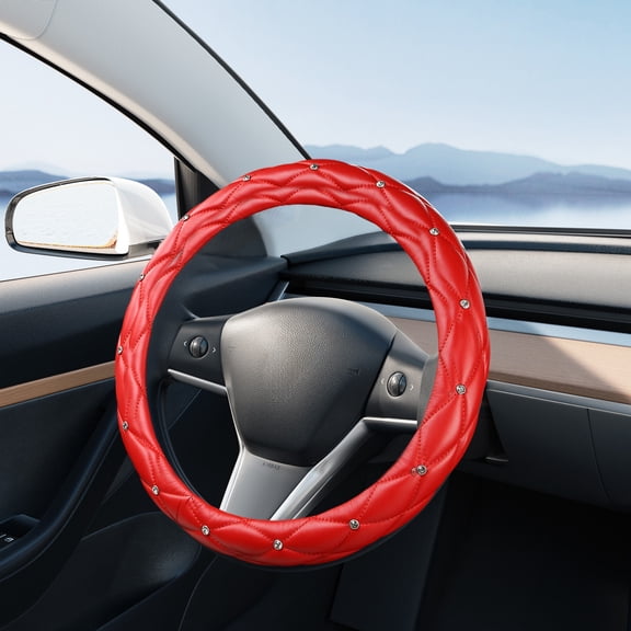 WZXPWT Car Steering Wheel Cover, Premium Leather Wheel Protector, Durable Steering Wheel Guard, Stylish Steering Wheel Accessory