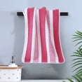 thumbnail image 1 of WZXPWT Corals Fleece Towel, Quick-Drying Large Striped Bath Towel for Face Washing, Absorbent Hair Drying Towel, Soft Fabric Bath Sheet for Men and Women, 1 of 6