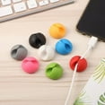 thumbnail image 1 of WZXPWT Cord Organizer Clips, Cable Management Holders, Desk Charger Wire Clips, Multi-Color Cable Fixers, 1 of 5