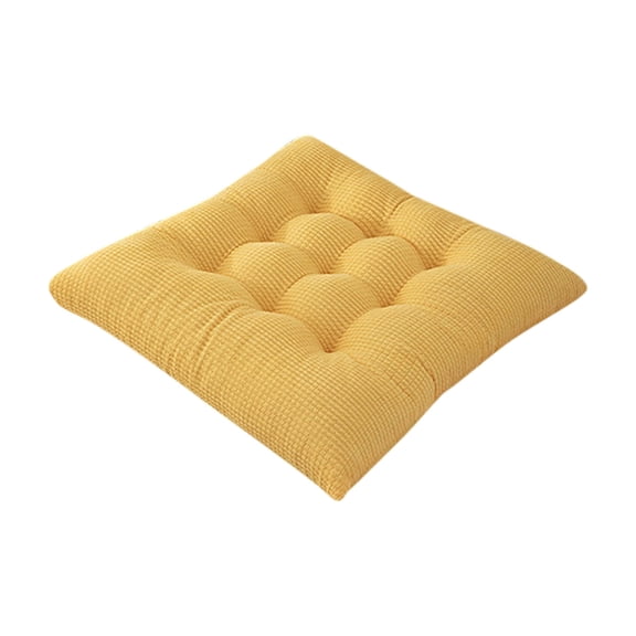 WZXPWT Corduroy Chair Cushion, 18"x18" Solid Color Thickened Tatami Seat Pad for Dining Chairs, Office Student Chair Cushion with Non-Slip Design