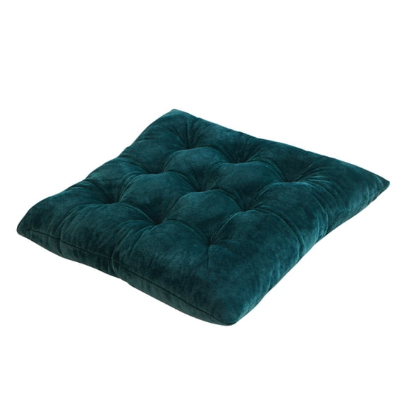 WZXPWT Cushion, Solid Color Thickened Crystal Velvet Seat Pad with Ties, Comfortable Dining Chair Cushion with Soft Padding, Versatile Office Chair and Stool Cushion
