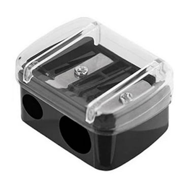 WZXPWT Double-Hole Manual Pencil Sharpener: 1.38 x 1.10 x 0.98, Lightweight Plastic - Quick and Efficient, Portable for Students and Office, with 12mm and 8mm Hole Diameters