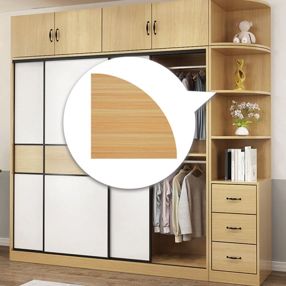 WZXPWT Floating Corner Shelf, Wall Mounted Wooden Rack for Bedroom, Bathroom, Living Room, Kitchen Storage Solution