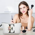 thumbnail image 1 of WZXPWT Flower Letter Makeup Bag, Alphabet Cosmetic Pouch & Personalized Gift Bag, 1 of 6