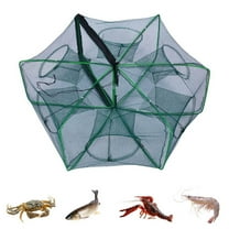 WZXPWT Foldable Fishing Trap, Multi-Functional Catfish Shrimp Crawfish Crab Trap Kit, Easy-to-Use and Durable Fishing Net for Outdoor Recreational Use