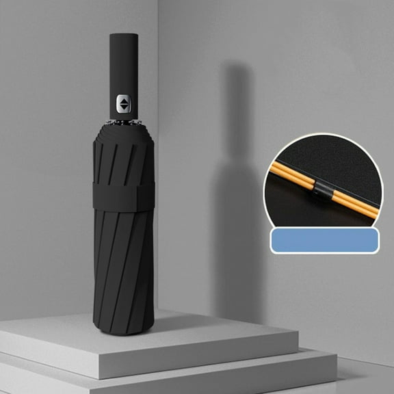 WZXPWT Fully Automatic Umbrella, Rotatable Folding Umbrella with Automatic Open and Close Feature, Wind-Resistant Sunscreen Umbrella, Compact Travel Umbrella for Sun and Rain Protection