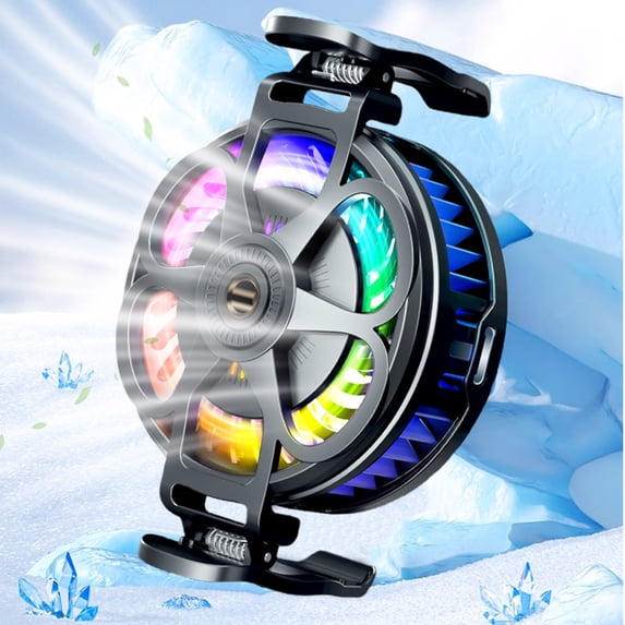 WZXPWT G7 Phone Cooler, Magnetic Clip Phone Radiator with RGB Lighting, Gaming Phone Heat Reducer, Live Streaming Mobile Temperature Regulator