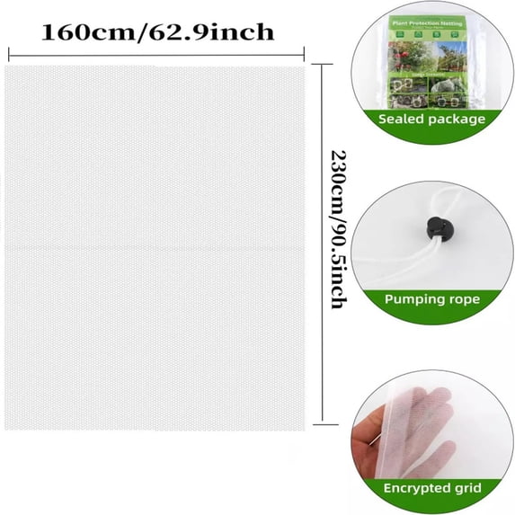 WZXPWT Garden Plant Protective Net Cover, Outdoor Vegetable and Flower Insect Guard, Durable Mesh Plant Protection from Animals and Birds