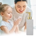 thumbnail image 1 of WZXPWT Glass Foaming Soap Dispenser, Refillable Foam Pump Bottle for Hand Wash, Stylish Liquid Soap Container for Bathroom or Kitchen, Elegant Shower Gel Dispenser, 1 of 6