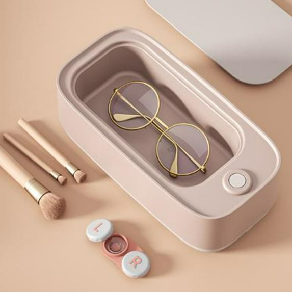 WZXPWT Glasses Cleaning Machine, Ultrasonic Glasses Cleaner, High-Frequency Jewelry Lens Cleaner, Compact Travel Cleaning Device
