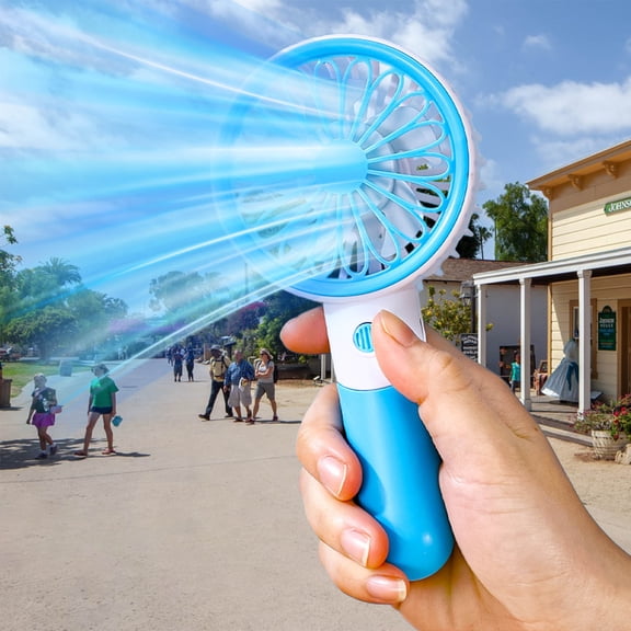 WZXPWT Handheld Fan, Portable USB Charging Mini Fan, Desktop Student Handheld Fan, Quiet Rechargeable Personal Fan