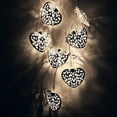thumbnail image 1 of WZXPWT Heart Shaped String Lights, Metal Curtain Lamp for Party Wedding Decor, Battery Operated Outdoor & Indoor Ambiance Lighting, Waterproof LED Fairy Lights, 1 of 7