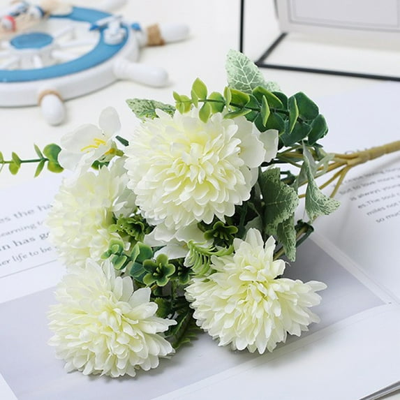 WZXPWT High Grade Artificial Flowers, Plastic Fake Home Decoration Flowers, Bright and Durable Decorative Chrysanthemums for Indoor Outdoor Use