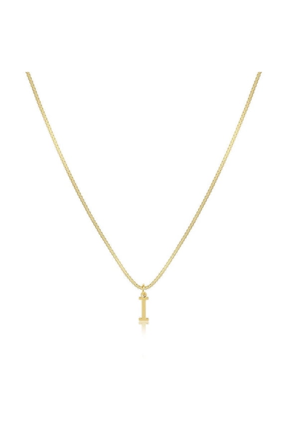 Initial Necklace, Personalized Dainty Letter Pendant, Custom Alphabet Choker for Women