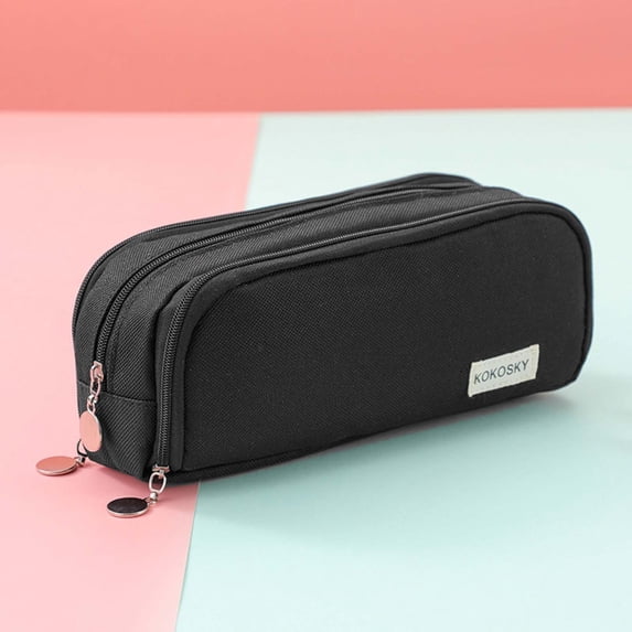 WZXPWT Japanese and Korean Style Multi-layer Cloth Pencil Case, Student Stationery Storage Box, Crossborder Pen Container, High-quality Environmentally Friendly Cloth Material