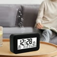 WZXPWT Large Screen LCD Digital Alarm Clock with Time and Temperature