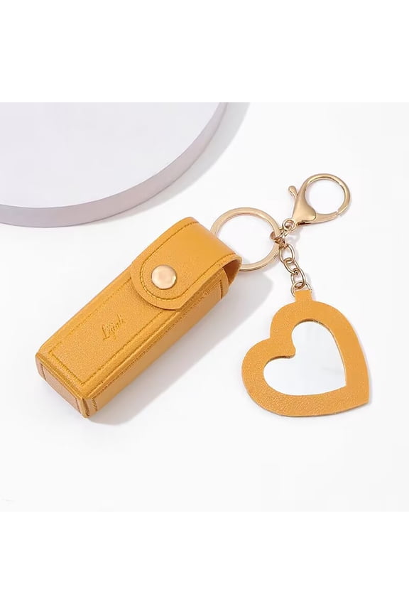 Lipstick Storage Box, Mirrored Coin Purse Keychain, Mini Lipstick Case, Portable Makeup Bag