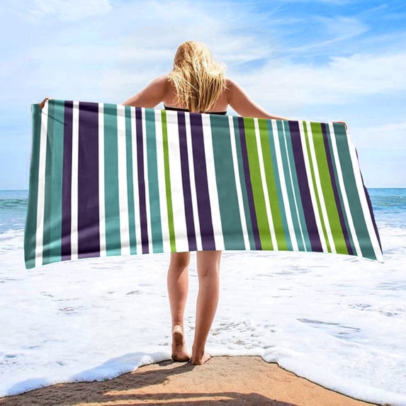 WZXPWT Microfiber Beach Towel, Super Absorbent Portable Towel with Compact Design, Quick-Drying Travel Towel for Pool, Bath, and Picnics