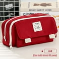thumbnail image 1 of WZXPWT Multi-Color Large Capacity Student & Office Stationery Bag, Versatile Pencil Case, Organizer Pouch, Cosmetic Bag, Electronics Storage Bag, Durable Woven Fabric,, 1 of 5