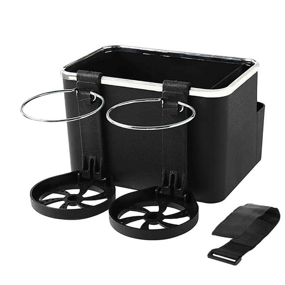 WZXPWT Multifunctional Car Armrest Storage Box, Water Cup Holder and Seat Organizer, Vehicle Console Side Storage Box with Cup Holders, Tissue Phone Compartment