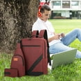 thumbnail image 1 of WZXPWT Multipurpose Men's Shoulder Bag, High Capacity Business Computer Satchel, Versatile Travel Backpack with USB Charging Port and Ergonomic Design, 1 of 8
