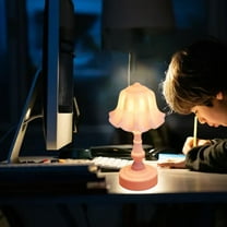 WZXPWT Orchid Table Lamp, Bedroom Night Light & Decorative Desk Ornament