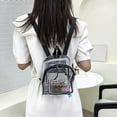 thumbnail image 1 of WZXPWT PVC Transparent Backpack, Clear Plastic School Bag, Waterproof Candy Colored Student Bookbag, Large Capacity Zippered Shoulder Bag, 1 of 9
