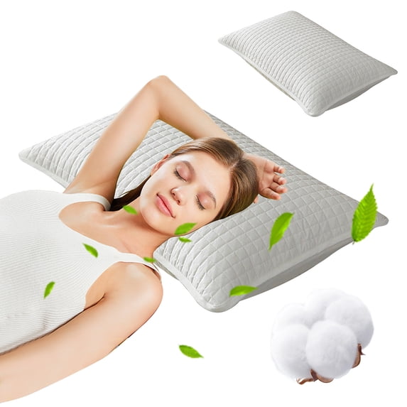 WZXPWT Pillow Protectors, Waterproof Breathable Pillow Covers, Oil and Stain-Proof Pillow Cases, Durable Cotton Pillow Guards