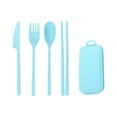 thumbnail image 1 of WZXPWT Portable Cutlery Set, Reusable Lunch Box Utensils with Detachable Knives, Spoons, Forks, Chopsticks & Travel Case - Perfect Student Gift (1 PCS), 1 of 6