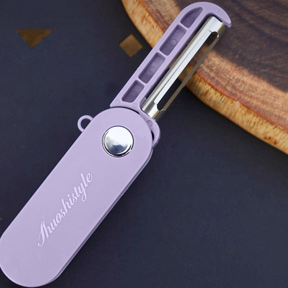 WZXPWT Portable Stainless Steel Multi-Functional Kitchen Peeler for Outdoor Use, Ergonomic Handle, Easy-to-Use Vegetable and Fruit Peeling Tool