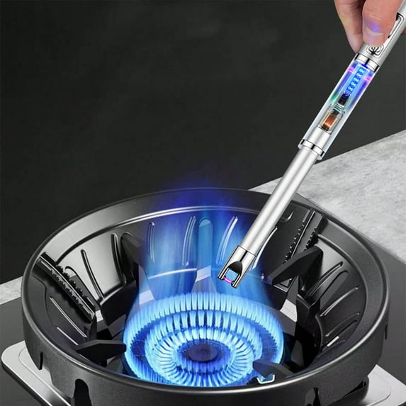 WZXPWT Rechargeable Lighter, Electric Ignition Stick Lighter for Kitchen Use, USB Rechargeable Flame Starter, Versatile Grill and Candle Lighter