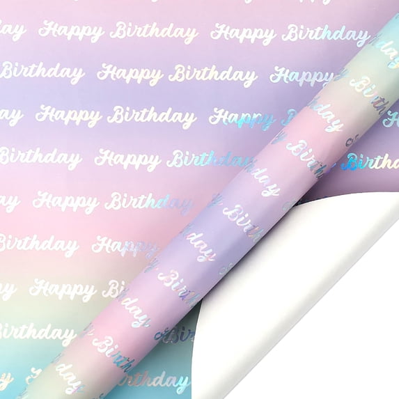 WZXPWT Roll of Gift Wrapping Paper, Premium Glossy Aluminum-Coated Wrapping Paper, Large-Sized Gift Wrap Roll, Decorative Gift Paper for Parties and Special Occasions