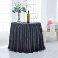 thumbnail image 1 of WZXPWT Round Sequin Tablecloth, Glittering Decorative Table Cover for Events, Shimmering Festive Table Fabric, Sparkly Party Table Overlay for Weddings and Celebrations, 1 of 6