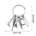 thumbnail image 1 of WZXPWT Keychain Tool Pendant, Versatile Keyring Tool with Mini Accessories, Handy Tool Keychain for DIY Enthusiasts, Unique Wrench Drill Keyring for Dads, 1 of 5