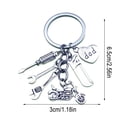 thumbnail image 1 of WZXPWT Keychain Tool Pendant, Versatile Keyring Tool with Mini Accessories, Handy Tool Keychain for DIY Enthusiasts, Unique Wrench Drill Keyring for Dads, 1 of 6