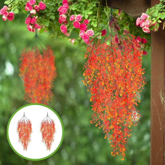 WZXPWT Simulation Admiralty Willows, Artificial Maple Leaves, Fake Green Plants Rattan, Wall Hanging Home Decoration for Wedding
